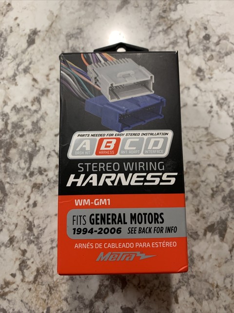 Metra Stereo Wiring Harness Wm-gm1 Fits 