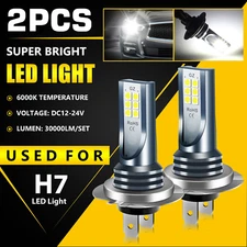 2x H7 LED Fog Driving Light Bulbs High Power 110W Lamp 6000K Super Bright White