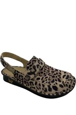 Alegria Leather Backstrap Clogs Farah Savage