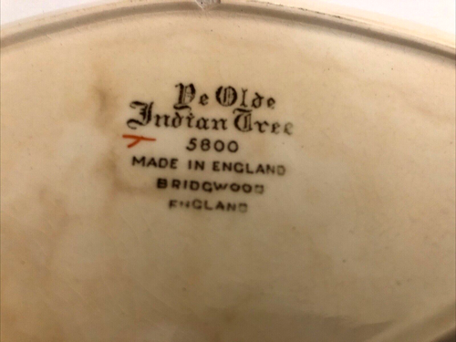 Ye Olde Indian Tree 5800 Open Butter Relish Dish Bridgewood England - Picture 4 of 7