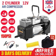 HEAVY DUTY PORTABLE 12V ELECTRIC CAR TYRE INFLATOR 150PSI AIR COMPRESSOR PUMP UK