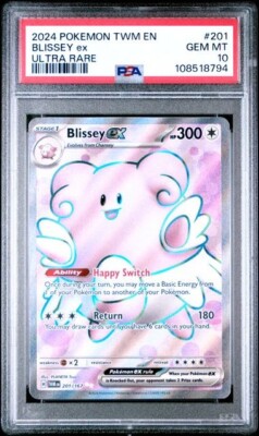 Blissey ex 201/167 Sv06: Twilight Masquerade Holo PSA 10 GEM MINT | eBay