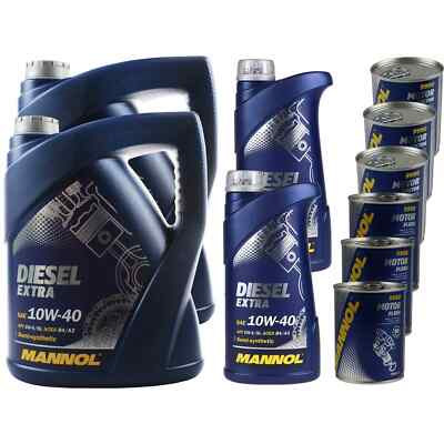 12L Motoröl MANNOL SAE 10W-40 DIESEL EXTRA 3xMotor Doctor+Motor Flush