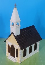 CB39: O/S scale Bachmann Plasticville CC-8 Country Church Kit - w/ Belfry Box 