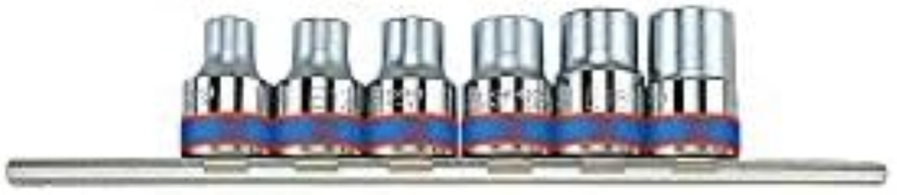 KING TONY 4106PR Bit Socket Testa Torx, 1/2 ", Set da 6