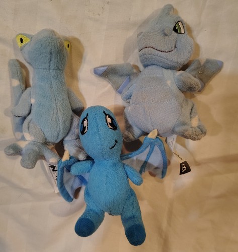 Lot 3 Neopets McDonalds Plush Sky Blue Cloud Techo Lizard Scorchio Shoyru Dragon - 第 5/13 張圖片