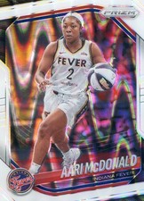 2025 Panini Prizm WNBA White Seismic #10 Aari McDonald, Indiana Fever