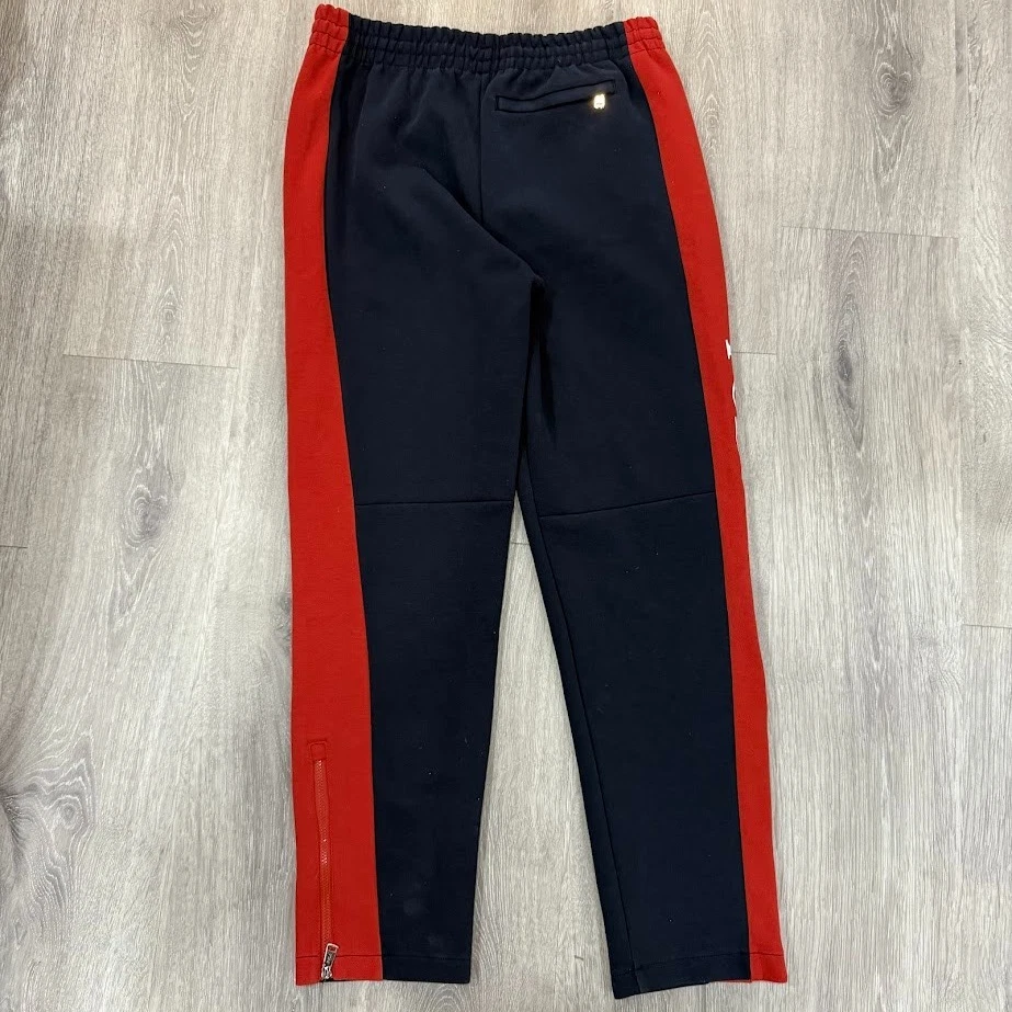 Pantalones de chándal Polo Ralph Lauren para hombre talla S rojo marino Polo EE. UU. cremallera a rayas laterales Foto 2 de 4