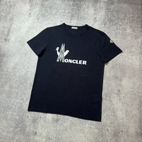 Moncler T Shirt Navy Blue Mens Size S-M