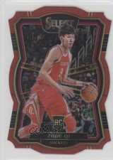 2017-18 Panini Select Premier Level Red Die-Cut Prizm 34/135 Zhou Qi #198 0ad