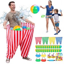 145 PCS Granny Pants Yard Game 4 Pack with 24 Balls, Outdoor Field Day Giant ...