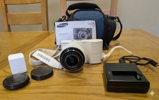 Samsung NX1000 20.3MP Mirrorless Digital Camera White W/ 20-50mm Lens Bundle