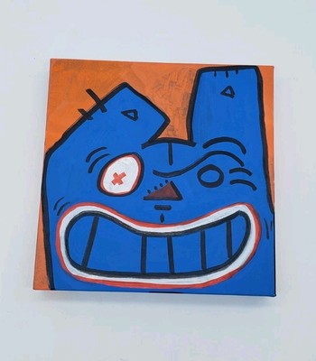 Cat Graffiti Character Art ORIGINAL Pop art CANVAS PAINTING 