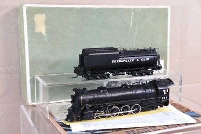 GEM OLYMPIA MODELS MESSING CHESAPEAKE & OHIO C&O 4-8-2 CLASS J2 LOKOMOTIVE 543 ab
