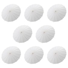8PCS Parasol Wedding Umbrella Party Favor 40cm Bamboo Umbrellas for Bridal7852