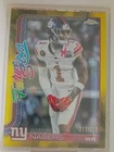 2025 Topps Chrome Malik Nabers Yellow Refractor (RAW)