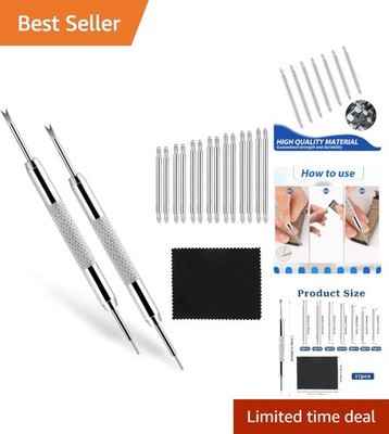 Comprehensive Watch Link Remover Set   16 PCS Heavy Duty Pins for All Watches