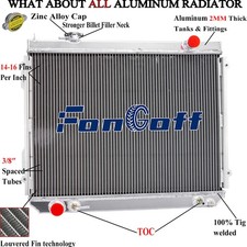 Aluminum Radiator Fits 1995-2004 Toyota Tacoma 2.4l 2.7l L4 3.4l V6 Aluminum Radiator Fits 1995-2004 Toyota Tacoma 2.4l 2.7l L4 3.4l V6