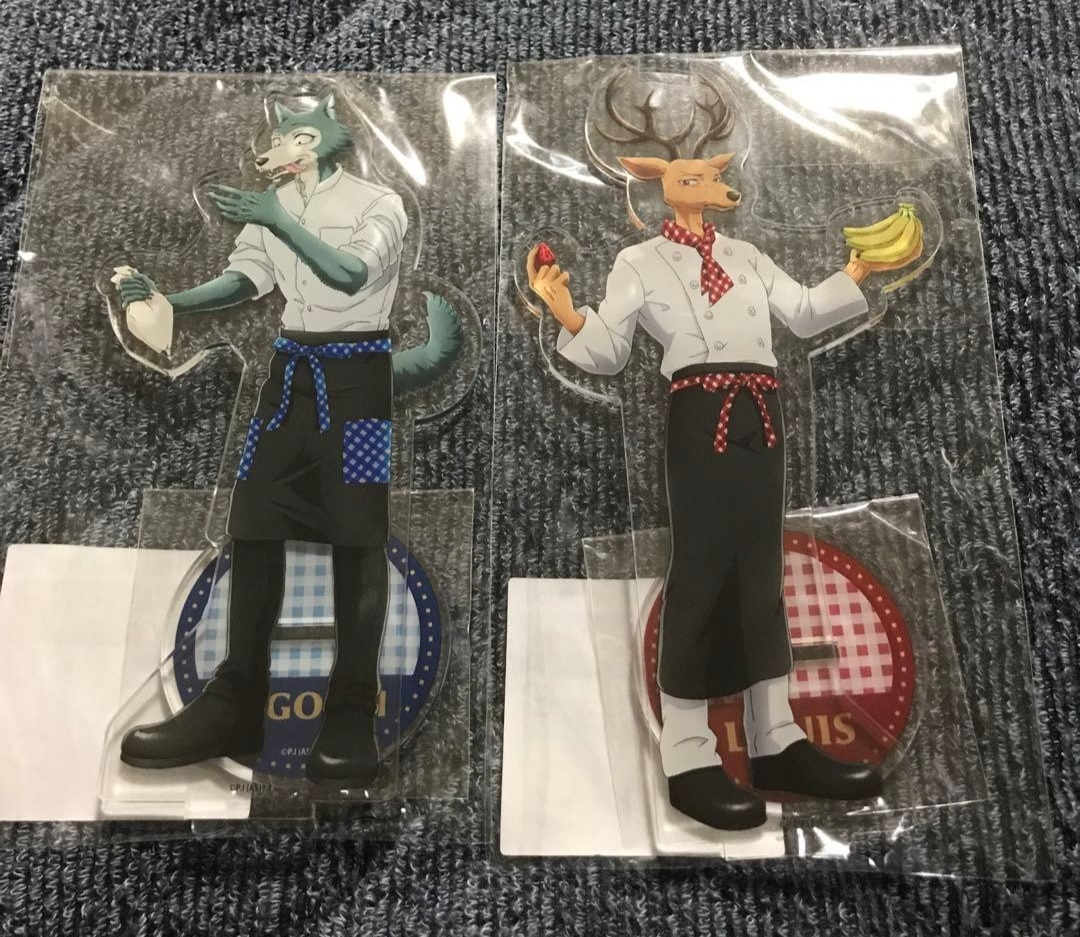 BEASTARS Legoshi & Louis Acrylic Stand Set of 2 MARION CREPES Collab ...