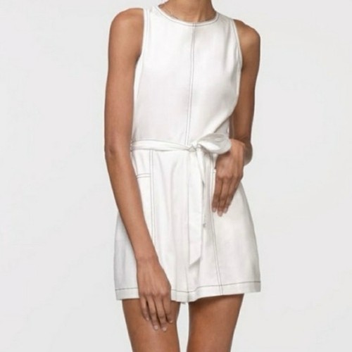 Anthropologie Greylin Marlee contrast thread romper size large