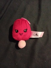 Disney Parks Wishables Snacks Food Series 1 Strawberry Ice Cream Pop Small Plush