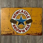 Newcastle Brown Ale Beer 8 x 12 Vintage Novelty Metal Sign New!