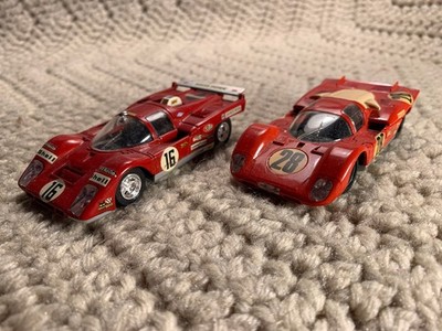 Lot Of 2 Vintage 1/43 Solido Ferrari 60's Die Cast Epic Sports Cars Rare