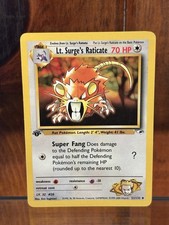 Lt. Surge’s Raticate 51/132 - Gym Heroes 1st Edition - Near Mint on eBay