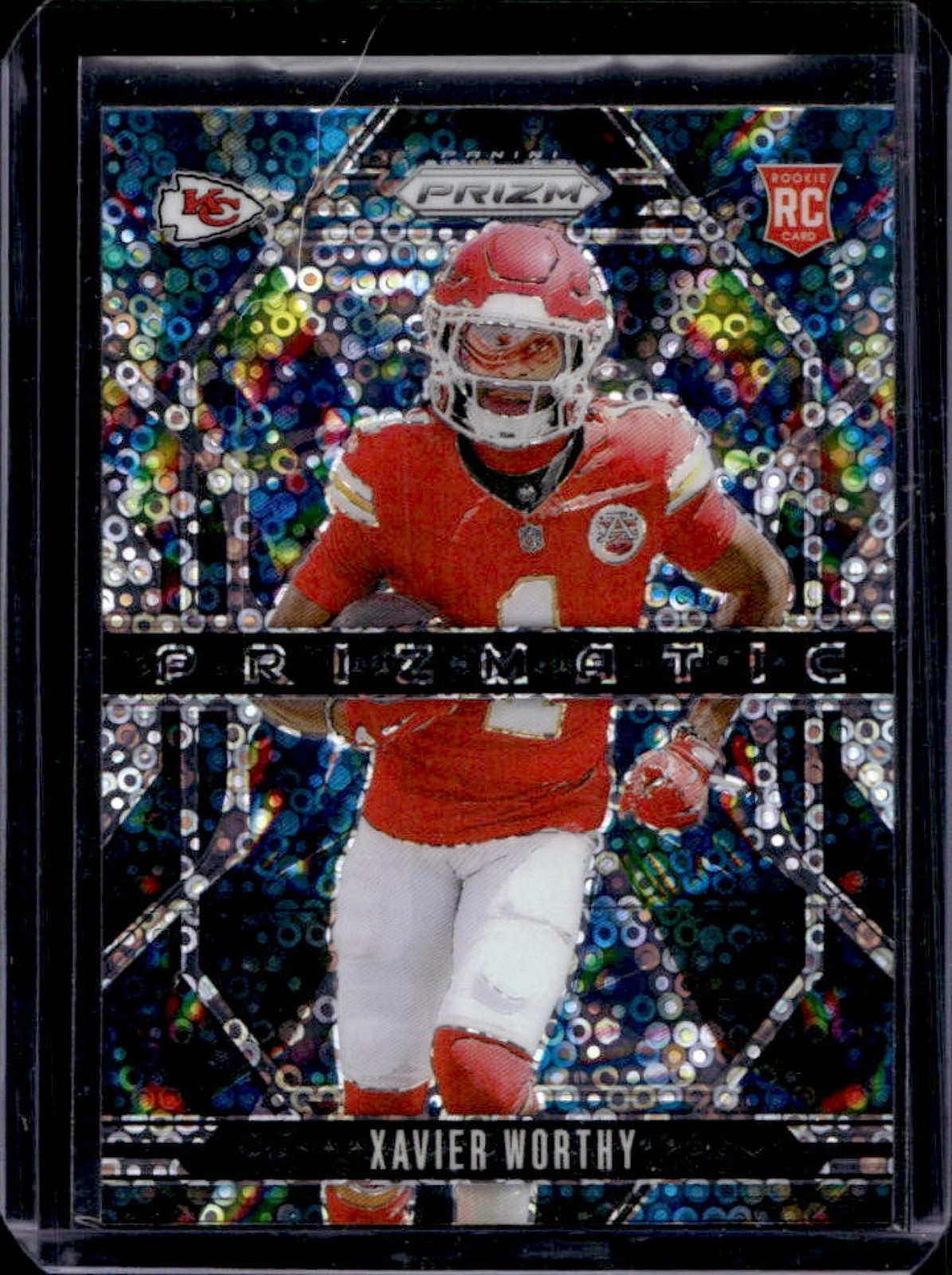 2024 Prizm Xavier Worthy Prizmatic RC No Huddle Rookie #14 Chiefs