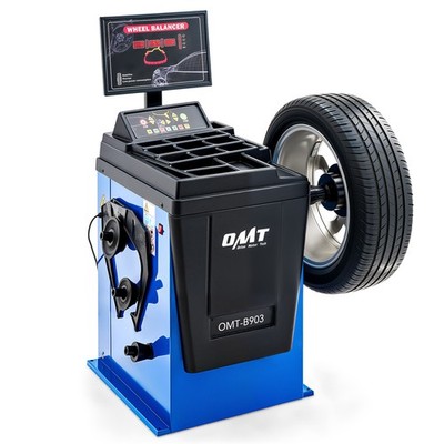 OMT Automatic Tire Balance for 24'' Rim Diameter 1.5''-12'' Width Computer Display