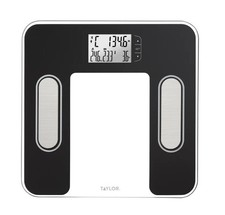 Taylor Smart Body Composition Scale Black Precision Hub App Large Display