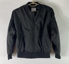 Old Navy Black Full Zip Bomber Jacket Boys Size Large