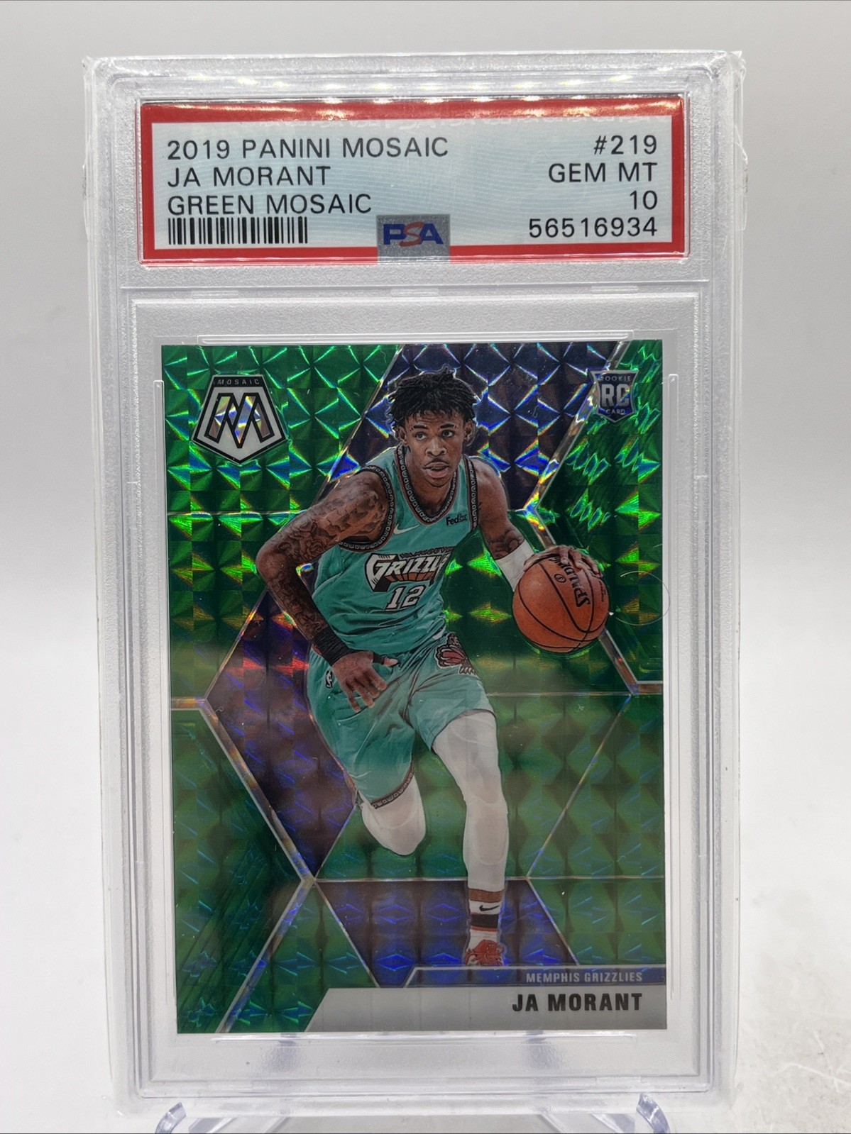 Ja Morant 2019 Mosaic #219 Green Price Guide - Sports Card Investor