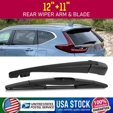 Clean Smooth 12''+11'' Rear Wiper Arm Blade Rubber Brushes Rear Windscreen Set