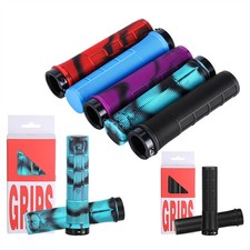 1 Paio Manopole Manubrio Bici Doppio Blocco Su Manopole per BMX Mountain Bike Ebike