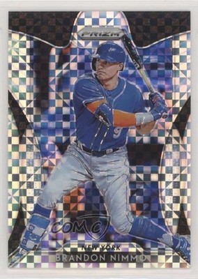 2019 Panini Prizm Plaid Power Prizm 58/75 Brandon Nimmo #66 fm0