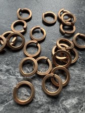 M10 Phosphor Bronze Spring Washers, 25 Off Square Section. New Unused