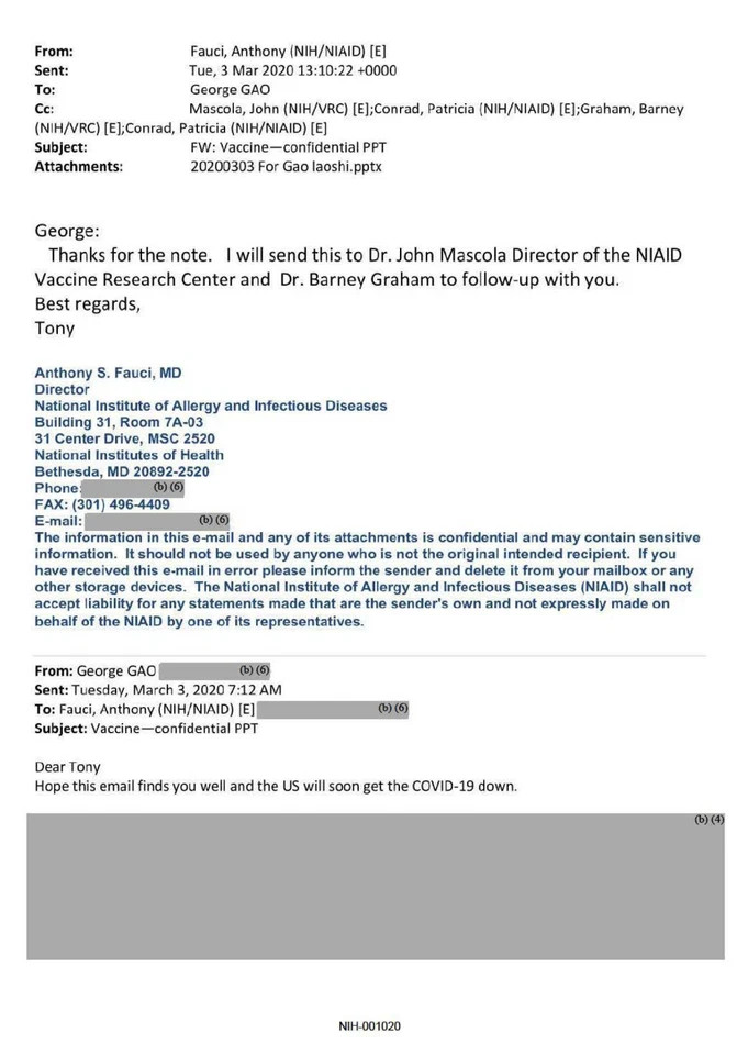 Fauci FOIA Emails CD NIH Public Domain Release 3200+ Pages Research Archive image 3