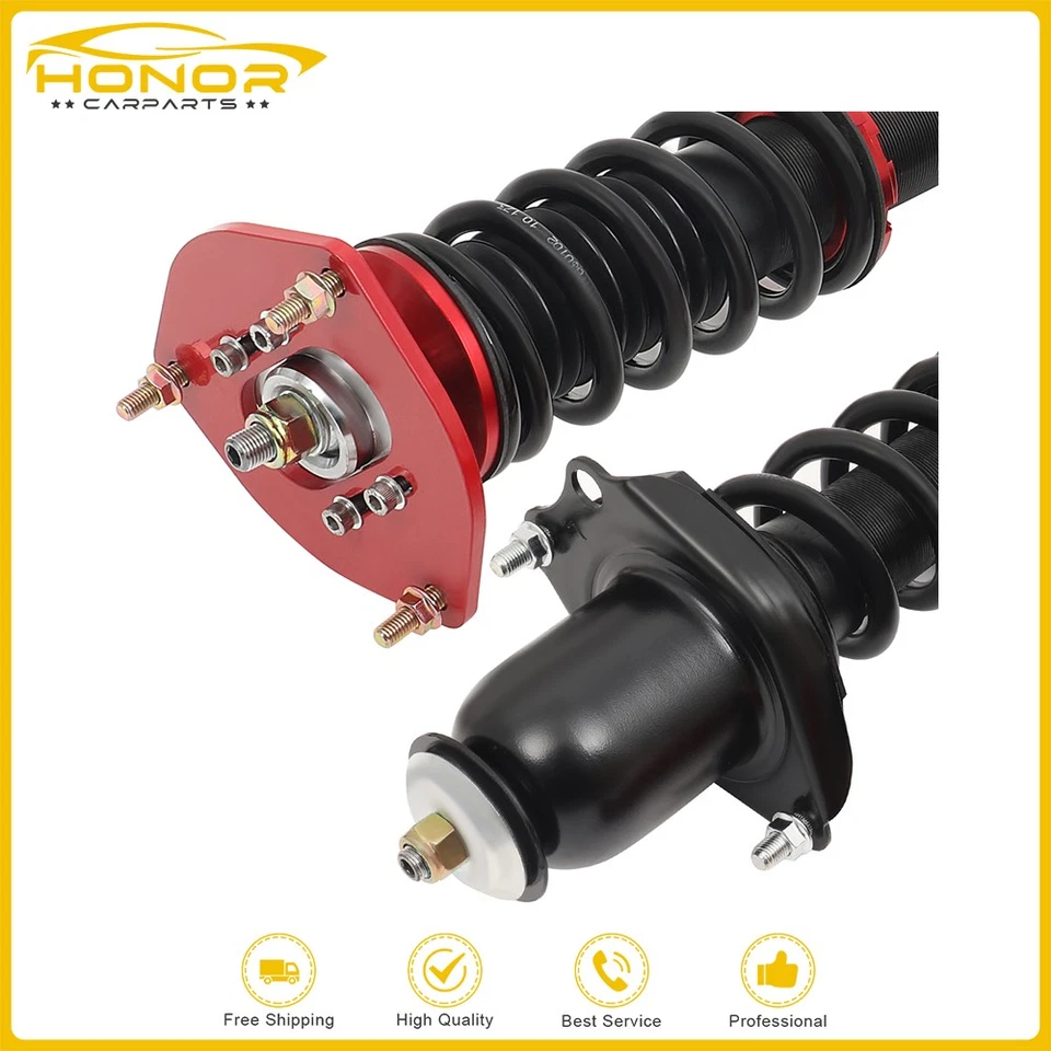 For Toyota Matrix E130 2003-08 Adj Height Coilovers Suspension Spring Shock Kits - Image 4 of 4