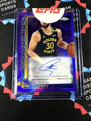 Stephen Curry [Refractor Purple] #TCA-SC 2025 Topps Chrome Autograph card