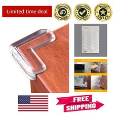 12 Clear Corner Guards with Strong Adhesive - Protect Your Baby and Furniture