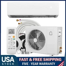 12000 BTU Ductless Mini Split Heat Pump Air Conditioner AC Unit , Inverter w/Kit