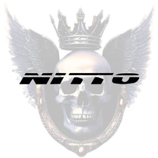 Nitto Tires Inspired (2x) Premium Vinyl Decal, Wheels, Car Build Sticker