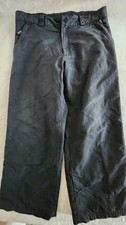Obermeyer Mens Snow Ski Pants Hydro Black Waterproof Black Nylon Size Large