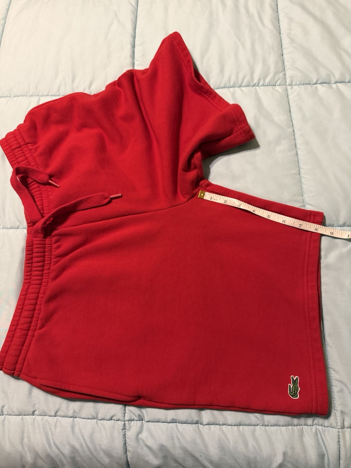 Lacoste Men's Sport Tennis Fleece Shorts Red, Size XL thumbnail 7