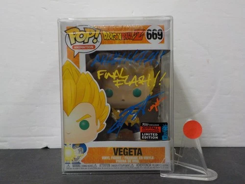G1126 Funko Pop! Animation: Dragon Ball Z Vegeta #669 NYCC Exclusive Signed