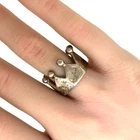Handmade Vintage Sterling Silver Crown Ring Sz. 6.75