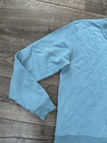 Nike Maglione Uomo M Blu Abbigliamento Sportivo Club Pile Girocollo Felpa Pullover Usato in Ottime Condizioni - Foto 3 di 12