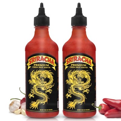 Underwood Ranches Dragon Sriracha Sauce  Hot Sauce for Eggs, Pizza, Mexican D...
