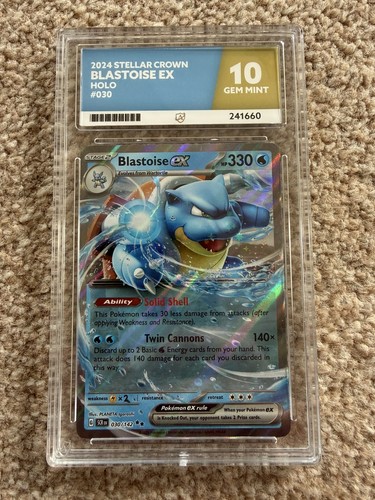Blastoise ex graded ACE 10 for sale on eBay